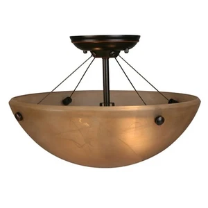 Portfolio 0574558 Semi-Unterputz Deckenleuchte ölgerieben Bronze Bernstein IDL8212A - Bild 1 von 15