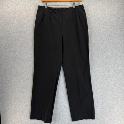Piazza Sempione Black Sophia Dress Pants Straight Leg Career Size IT 48 US 12 - Image 1 of 4