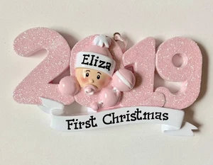 Ornamento Natalizio 1° Bambino 2019 Personalizzato - Baby Boy - Baby Girl - Foto 1 di 4