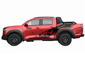 Calcomanía gráfica a rayas distorsionadas para Toyota Tundra todoterreno maletero pegatinas laterales - Imagen 1 de 5