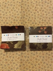 Double Chocolate By 3 Sisters For Moda. Two OOP Mini Charm Packs - Picture 1 of 1
