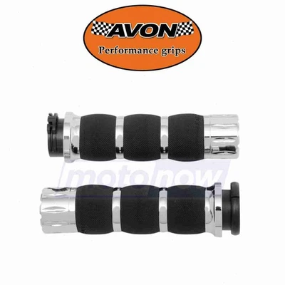 Avon Grips Rival Air Cushioned Grips for 2001-2006 Harley Davidson FLSTFI du Foto 1 de 4