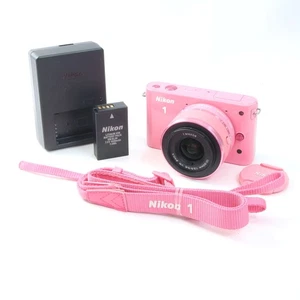 [Shutter Count 3100] Nikon 1 J1 Pink Mirrorless Camera (Kit w/ 10-30mm Lens) - Picture 1 of 8