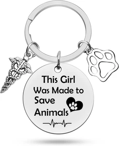 Portachiavi veterinario regalo veterinario regalo di apprezzamento per medico veterinario - Foto 1 di 12