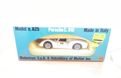 Vintage Mebetoys of Mattel Porsche Carrera 910 Diecast Car Made in Italy w/ Box - Image 1 of 4