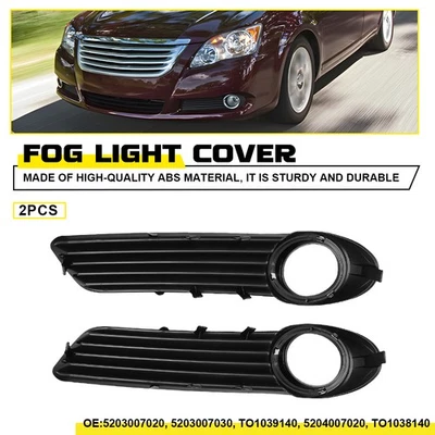 Molduras pretas para faróis de neblina 5203007020 2 peças ajuste 2008-2010 Toyota Avalon Limited / XLS - Imagem 1 de 4