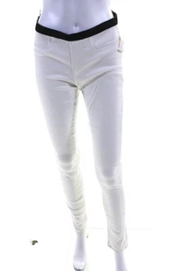 Helmut Lang Womens Cotton Denim Elastic Waist Ankle Jeggings Halo White Size 27 - Picture 1 of 6
