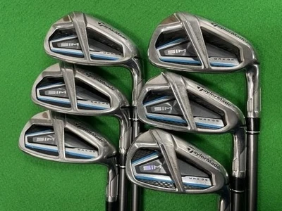 Taylormade SIM MAX OS Iron Set Golf Club 6-P,A 5pcs TENSEI BLUE TM60/S #AB17869 - Image 1 of 4