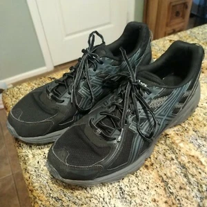 Asics Gel Venture 6 Size 12 Men's Running Shoes T7G1N Black Gray - Picture 1 of 12