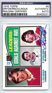 Michel Bunny Larocque & Glenn Resch Autographed 1976 Topps Card PSA/DNA 83463231 - Picture 1 of 1