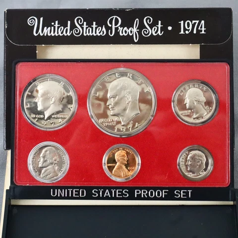 1974 US Proof Sets S San Francisco In Stand Up Display Case Random Pick Cover