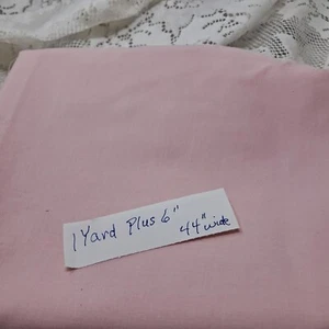 Pink Cotton Fabric Sewing Quilting Material 1 Yard Plus 6" x 44" Wide - Picture 1 of 2