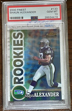 2000 Topps Finest Seattle Seahawks Shaun Alexander Rookie Psa 10 Football Card