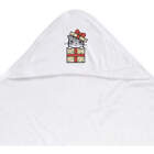 "Kot w prezencie świątecznym" Ręcznik z kapturem dla niemowląt (HT00024656)