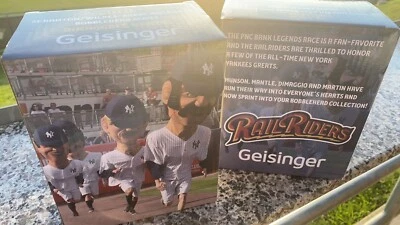 Scranton SWB Railriders JOE DIMAGGIO BILLY MARTIN Yankees Bobblehead SGA Racing Foto 1 de 3