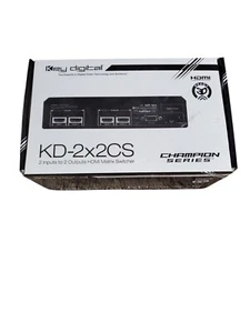 Key Digital kd-2x2cs With Box, Power Cord And Remote - Picture 1 of 4