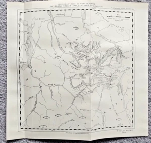Antique Map of The Adams Valley and Glaciers (J.D. Pascoe) - New Zealand - 1940 - Picture 1 of 1