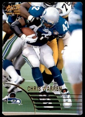 1995 Action Packed Rookies & Stars Chris Warren Seattle Seahawks #77 - Image 1 of 2