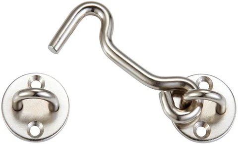 Barn Door Lock Sliding Latch Gate Stainless Steel Latches Privacy Hook and Eye Cover