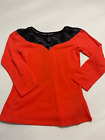 NWT Unique Vintage x Royal Monk Red Black Top Blouse Size Small New
