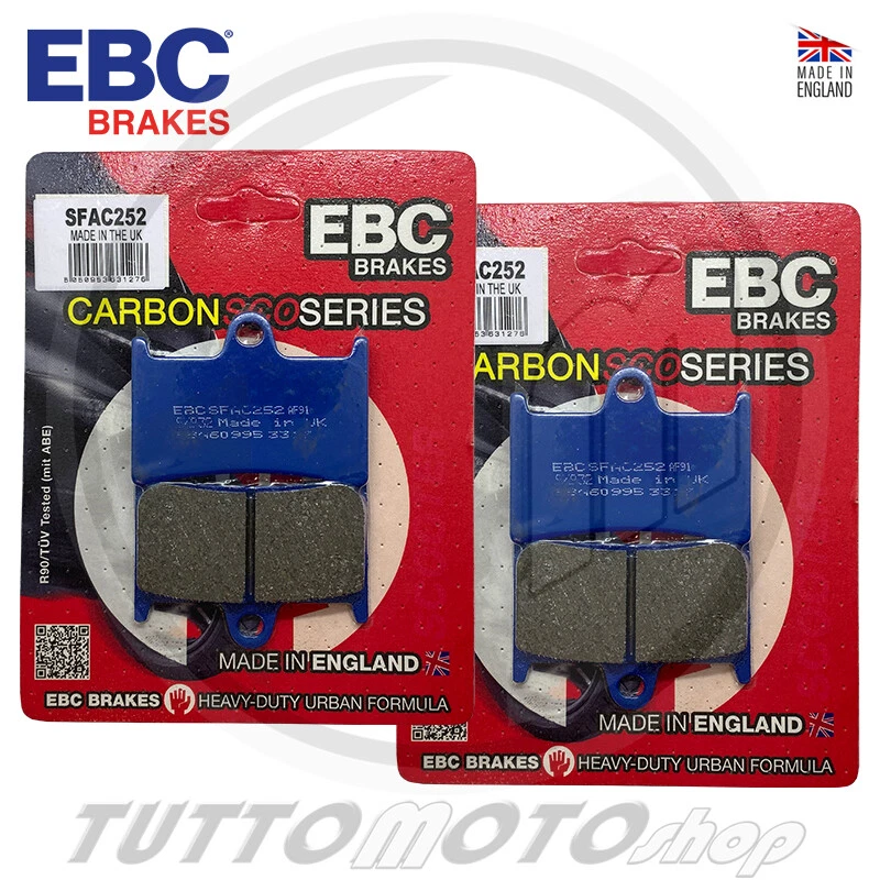 KIT PASTIGLIE FRENO ANTERIORE EBC CARBON CERAMIC YAHAMA TMAX 530 2014 2015 T-MAX - Immagine 1 di 1