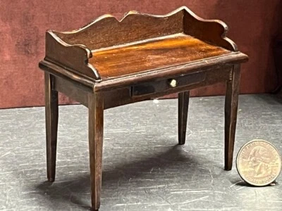 Dollhouse Miniature Vintage Writing Desk 1:12 inch scale C19 Dollys Gallery - Image 1 of 3