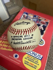 Phillies Signed Baseball Bart Giamatti Official Larry Rojas Extremely Rare - Picture 1 of 4