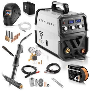 Welder STAHLWERK MIG MAG 200 ST full equipment set Shielding Gas & FLUX gasless - Picture 1 of 7