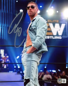 ORANGE CASSIDY SIGNED 8x10 PHOTO AEW ALL ELITE WRESTLING CHAMPION BECKETT BAS - Picture 1 of 2