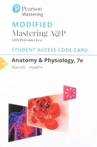 Modified Mastering A&P Pearson eText Anatomy & Physiology 7th Ed Access Code - Picture 1 of 1