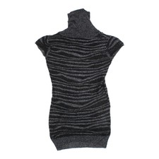 rue21 Girls Tunic, size Jr 7, black, grey, cotton, metallic, rayon