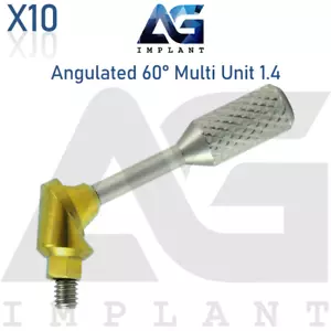 10 Angulated Multi Unit 1.4 Prosthetic Systerm 60° Hexagon 2.42mm With Screw - Picture 1 of 9