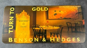 Vintage BENSON & HEDGES GOLD Cigarette Advertising Sign Mat Shop Sign Vintage - Picture 1 of 4