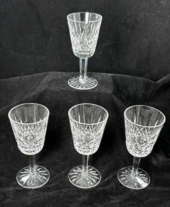 Waterford Crystal Lismore Set Of 4 White Wine Glasses 5 7/8” - Picture 1 of 4