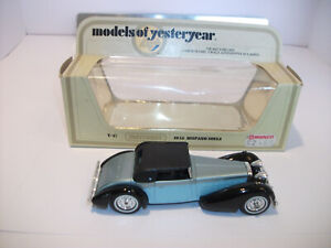 Model Of Yesteryear Y-17-1-5a Hispano Suiza, Silver/Blue Body