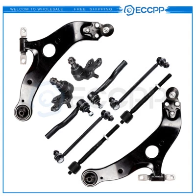 10x Para Toyota Sienna 2004-2010 Brazos de control inferiores Varillas estabilizadoras Rótula Foto 1 de 4