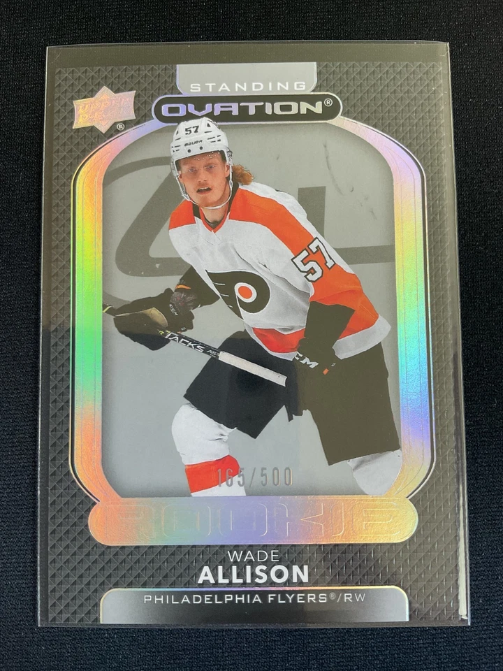 Wade Allison 2021-22 Upper Deck Ovation Standing Ovation Parallel RC #165/500 - Image 1 of 1