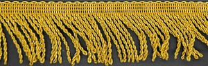 2" Metallic Gold Bullion Fransen Stoff Borte 16 Yards Urlaub Polster Borte - Bild 1 von 1