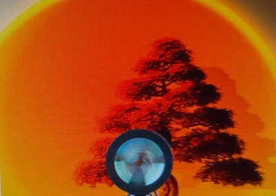 2 x Sonnenuntergangsleuchte mit Teleskop-Stativ - 16 Farben und  Fernbedienung - Bild 1 von 4