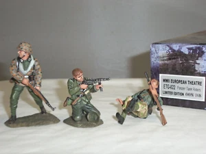 FIGARTI ETG022 WORLD WAR TWO GERMAN PANZER TANK RIDERS METAL TOY SOLDIER SET - Picture 1 of 1