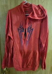 Sudadera con capucha ligera con cremallera completa Marvel Ultimate Spiderman para hombre - talla 2XL - roja - Imagen 1 de 6
