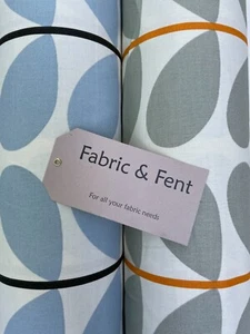 NUEVO Diseñador ORLA KIELY Dos Colores Tallo Algodón Tela Cortina/Cojín/Tapizado - Imagen 1 de 9