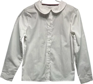 NWOT French Toast School Uniform Long Sleeve White Button Front Top, Girls 12 - Picture 1 of 2