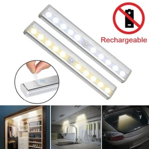 Superhelles wiederaufladbares Licht Wireless LED Bewegungssensor Schrank Wandgarderobe  - Bild 1 von 6