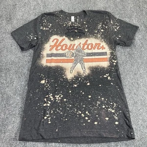 Houston Astros Astronaut Graphic T-shirt Bleach Distressed Cutoff Retro Small - Bild 1 von 9