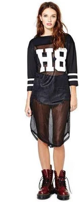 Vestido largo de malla UNIF H8 Foto 1 de 2