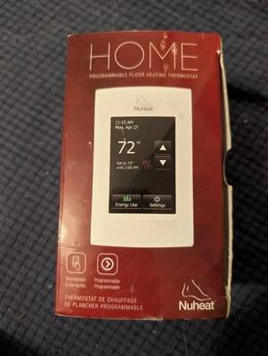 Termostato térmico radiante programable con pantalla táctil para el hogar Nuheat nVent AC0056 Foto 1 de 4
