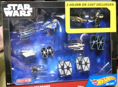 Naves estelares Hot Wheels de heróis e Villan de Star Wars - Imagem 1 de 2
