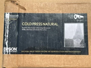 Epson S042305 19 mil 44" x 50' Cold Press Fine Art Paper - Matte Natural New - Picture 1 of 2