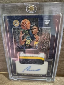 2022-23 One And One Bennedict Mathurin Color Match RPA Rookie Patch Auto /99  - Picture 1 of 2